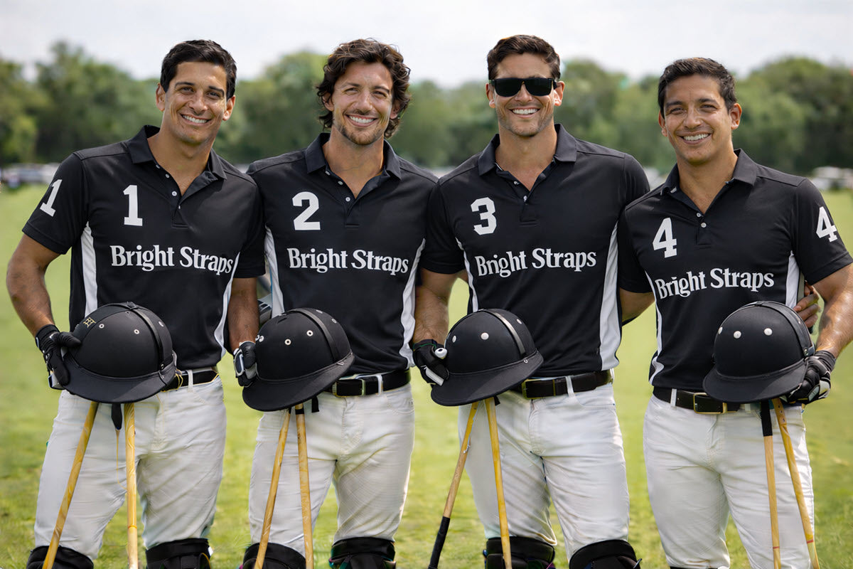 Polo and Equestrian Teams | Black & White Rope Halter | Hand-Tied | Custom Colors