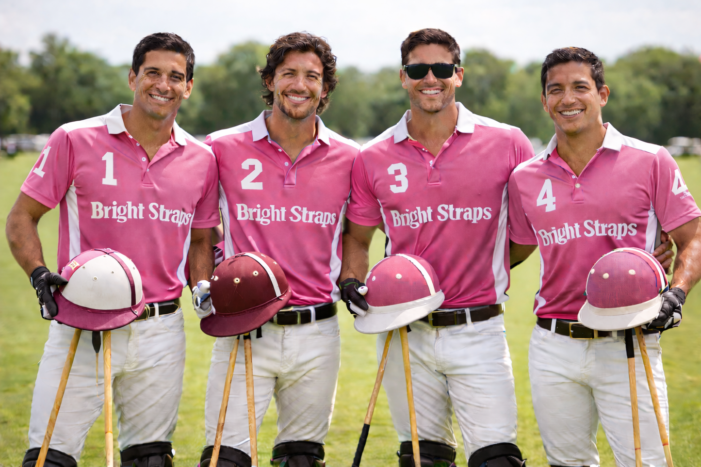 Polo and Equestrian Teams | Pink & White Rope Halter | Hand-Tied | Custom Colors