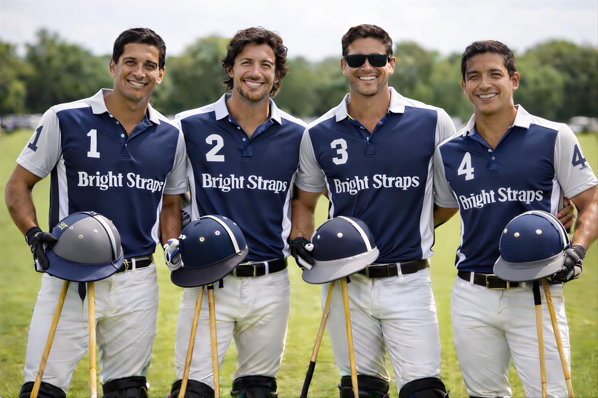 Polo and Equestrian Teams | Navy Blue & White Rope Halter | Hand-Tied | Custom Colors